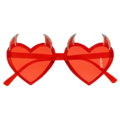 LUNETTES FESTIVES CURS CORNES DIABLE ROUGE ADULTE