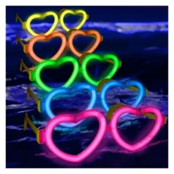 LUNETTES FESTIVES FLUORESCENTES CURS COLORÉES 6H