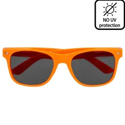 LUNETTES FESTIVES PC POP ORANGE FLUO UV ADULTE