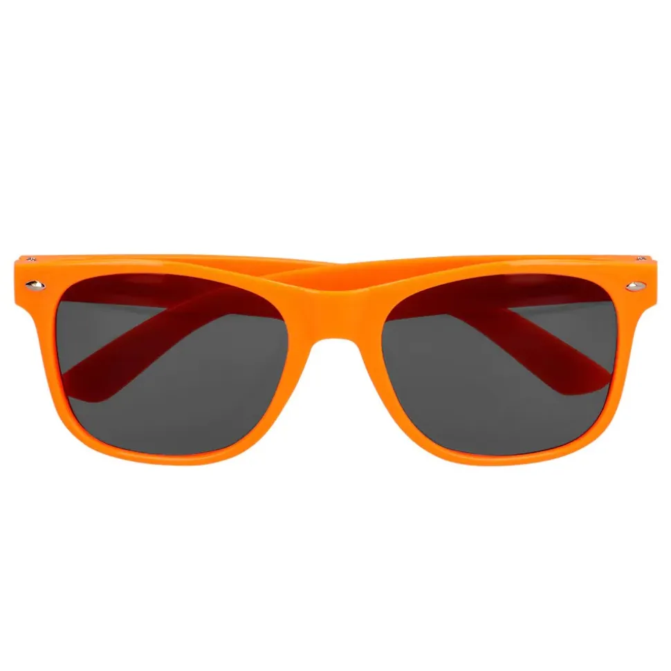 LUNETTES FESTIVES PC POP ORANGE FLUO UV ADULTE