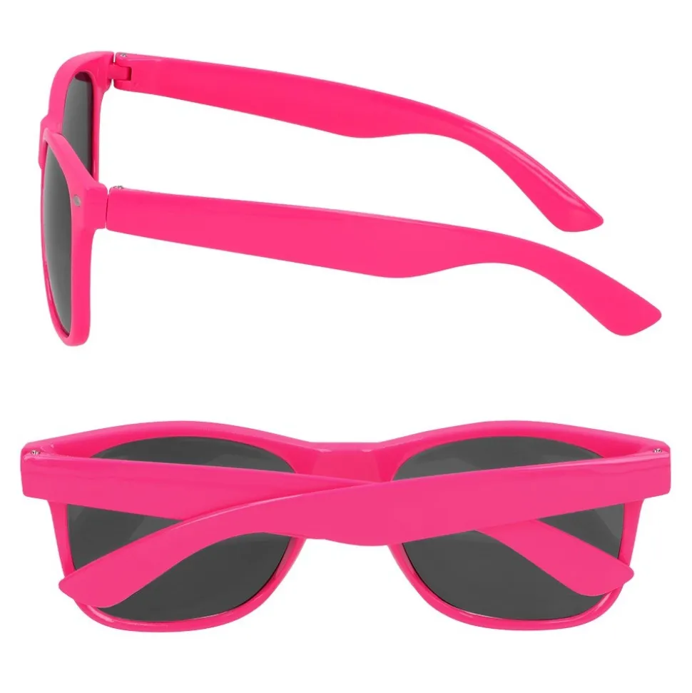 LUNETTES FESTIVES PC POP ROSE FLUO UV ADULTE