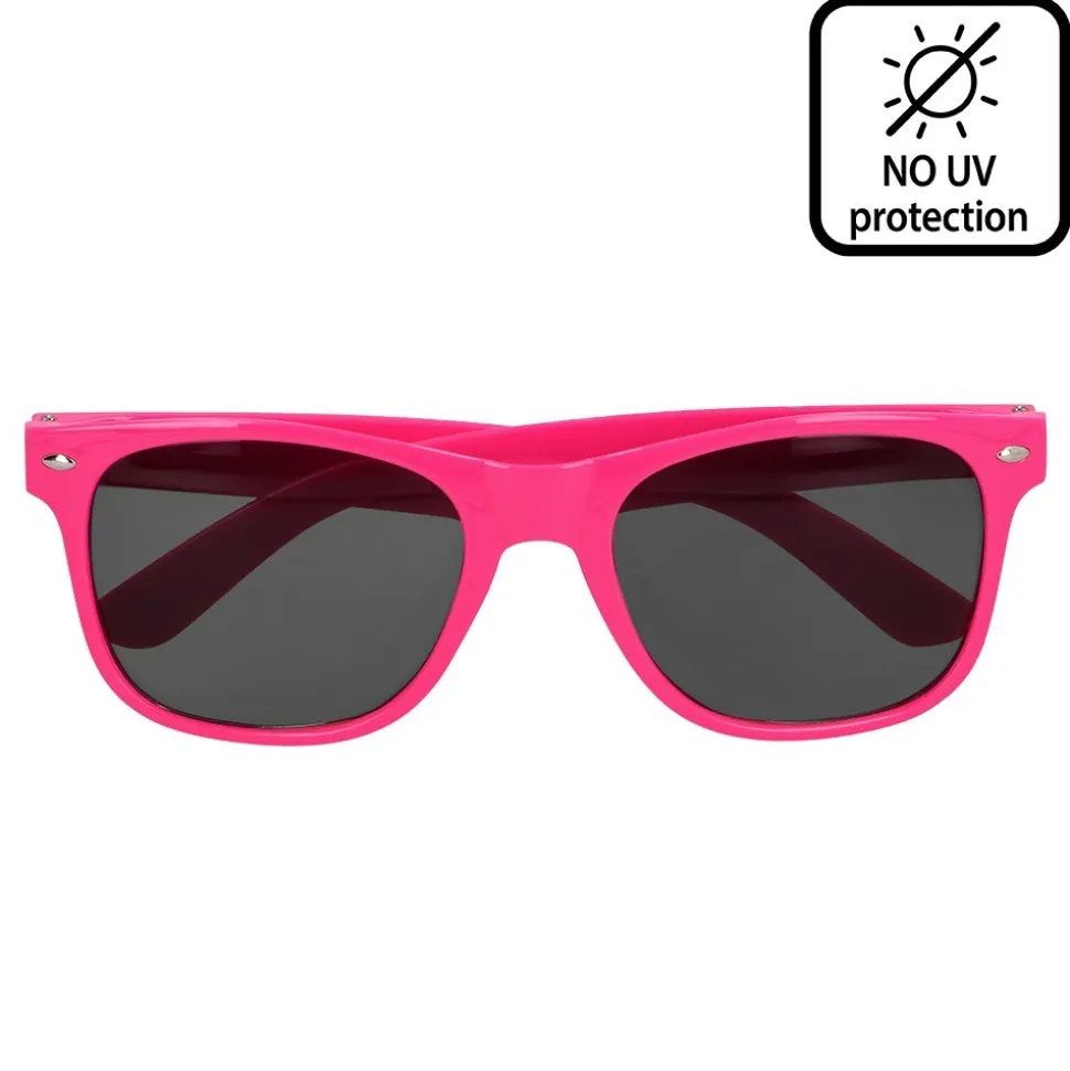 LUNETTES FESTIVES PC POP ROSE FLUO UV ADULTE