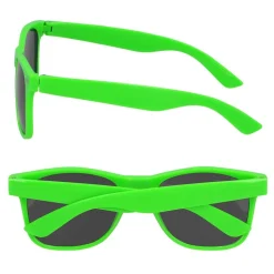 LUNETTES FESTIVES PC POP VERT FLUO UV ADULTE