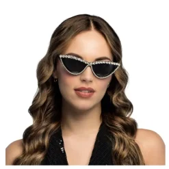LUNETTES FESTIVES ROCK STRASS IL DE CHAT ADULTE