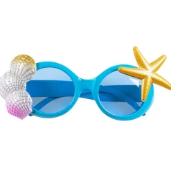 LUNETTES FESTIVES SOLEIL OCÉAN SIRÈNE BLEU ADULTE