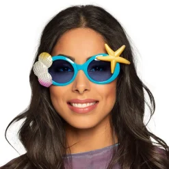 LUNETTES FESTIVES SOLEIL OCÉAN SIRÈNE BLEU ADULTE