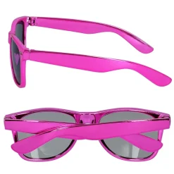 LUNETTES FESTIVES SOLEIL ROSE MÉTAL ADULTE
