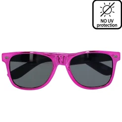 LUNETTES FESTIVES SOLEIL ROSE MÉTAL ADULTE