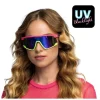 LUNETTES FESTIVES SPORT FUTURISTE FLUO UV ADULTE
