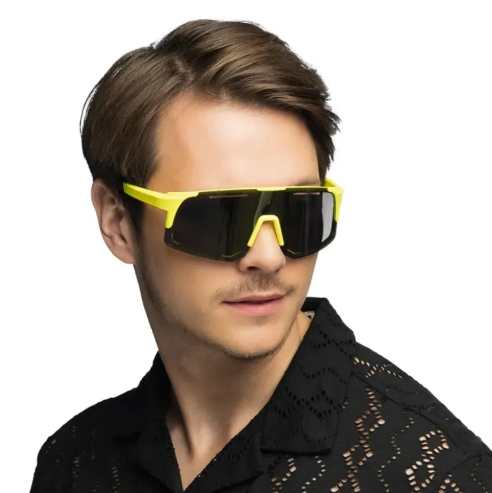 LUNETTES FESTIVES ZOUK JAUNE FLUO UV ADULTE