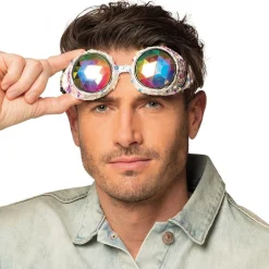 LUNETTES PARTY AVIATEUR ARGENTÉE