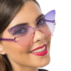 LUNETTES PC PAPILLON VERRES FUMÉS VIOLET ADULTE