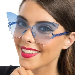 LUNETTES PC PAPILLON VERRES FUMÉS BLEU ADULTE