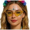 LUNETTES PROFILÉES JAUNE ADULTE