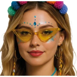 LUNETTES PROFILÉES JAUNE ADULTE