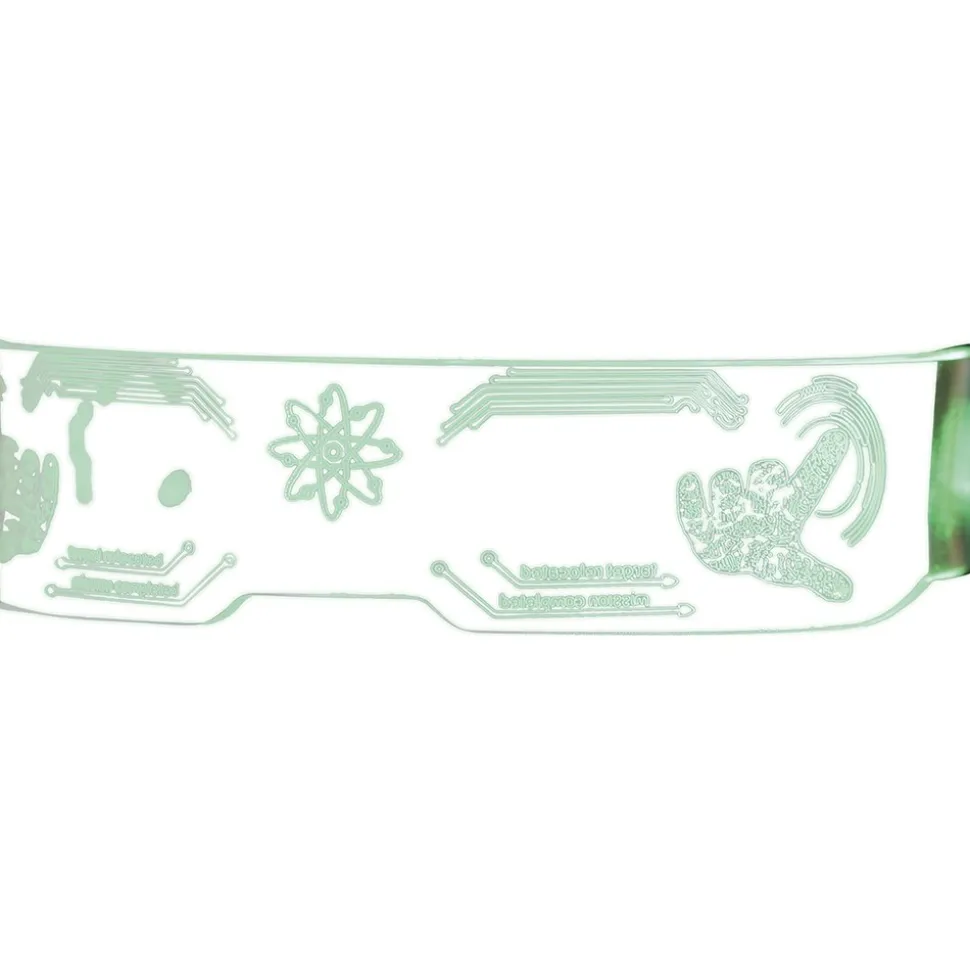 LUNETTES PVC LED FUTURISTES MULTICOLORES ADULTE