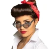 LUNETTES SOLEIL PIN-UP À POIS ANNÉES 50 FEMME