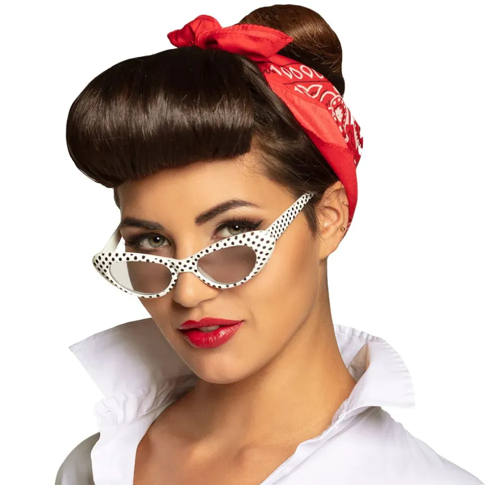 LUNETTES SOLEIL PIN-UP À POIS ANNÉES 50 FEMME