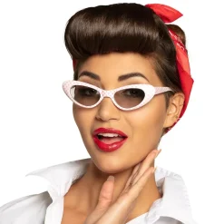 LUNETTES SOLEIL PIN-UP À POIS ANNÉES 50 FEMME