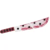 MACHETTE COUTEAU PLASTIQUE ENSANGLANTÉ CLOWN 56CM