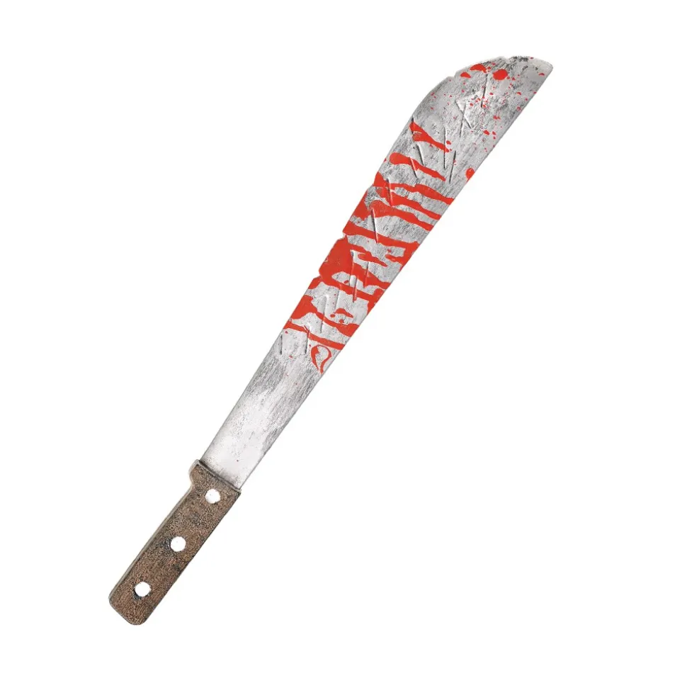 MACHETTE ENSANGLANTÉE PLASTIQUE SLASHER 51.5CM