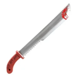 MACHETTE SCIE JOUET PLASTIQUE HORREUR SANG 60CM