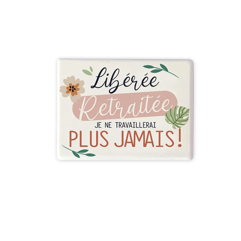 MAGNET CÉRAMIQUE RECTANGLE RETRAITE 8.2X6.2CM