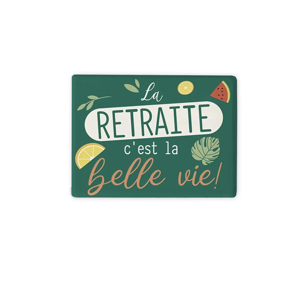 MAGNET CÉRAMIQUE RECTANGLE RETRAITE 8.2X6.2CM