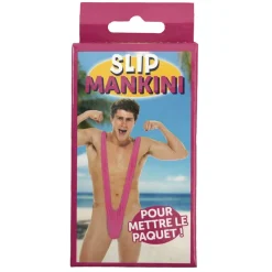 MAILLOT DE BAIN SLIP MANKINI BORAT ROSE ADULTE