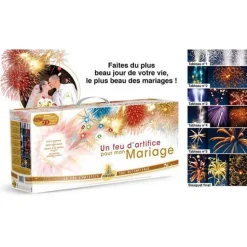 MALLETTE FEUX D'ARTIFICE MARIAGE LUXE - F3