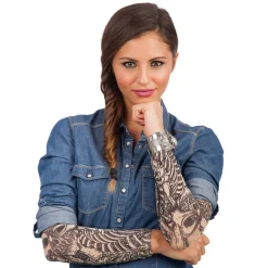 MANCHES TATOUAGE SQUELETTE ADULTE