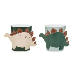 6 MANCHONS GOBELETS CARTON DINOSAURE 29.5X10CM