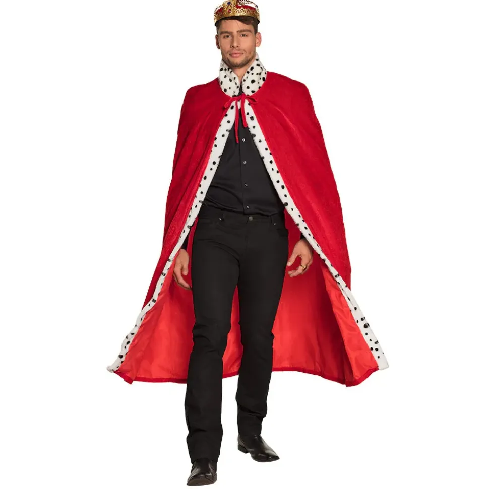 MANTEAU DE ROI ROUGE ADULTE 140CM