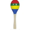 MARACA BOIS MUSIQUE PERCUSSION 20CM MULTICOLORE