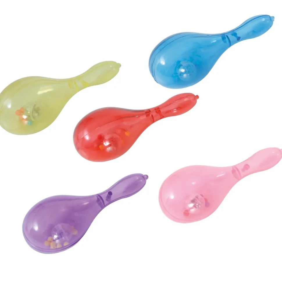 MARACA LUMINEUX LED 15CM COLORÉ