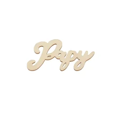 MARQUE-PLACE DÉCO BOIS PAPY 12CM NATUREL