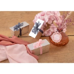 6 MARQUE-PLACES AMOUR FLORAL 5.5CM TERRRACOTTA