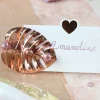 10 MARQUE-PLACES BLANC CUR OR ROSE10X5CM