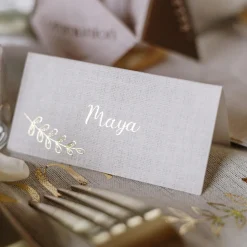 10 MARQUE-PLACES CARTON COMMUNION 8X4CM LIN