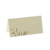 10 MARQUE-PLACES CARTON JOLIS BRINS 8X4CM SAUGE