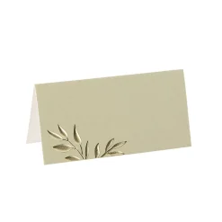 10 MARQUE-PLACES CARTON JOLIS BRINS 8X4CM SAUGE