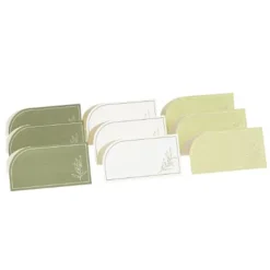 9 MARQUE-PLACES CARTON OLIVIER 8X4.2CM VERT