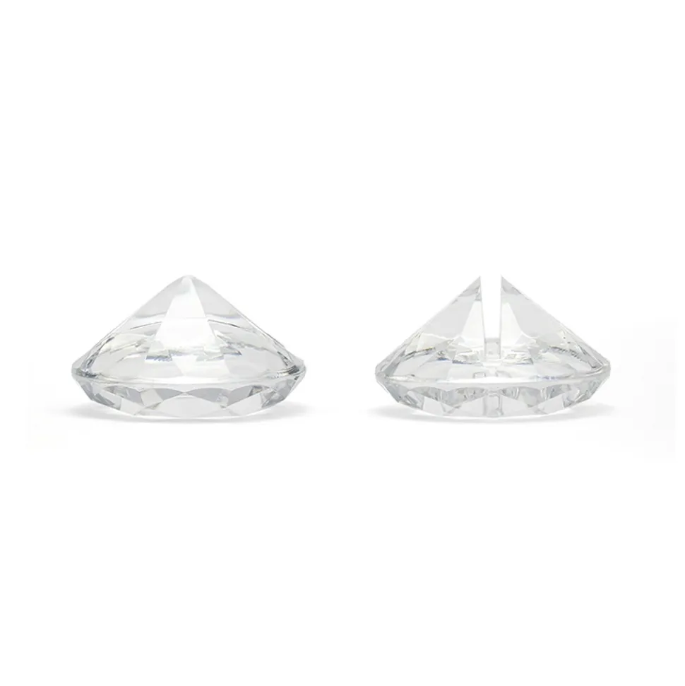10 MARQUE-PLACES INCOLORE DIAMANT 40MM