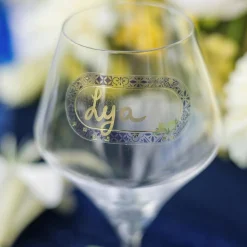 10 MARQUE-VERRES STICKER DOLCE VITA 6X3CM BLEU
