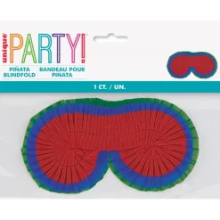 MASQUE CARTON CRÉPON PIÑATA 19.5X10.5CM COLORÉ