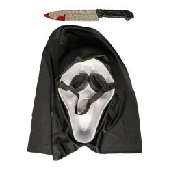 MASQUE COUTEAU STRASS ASSASSIN FRISSON ADULTE