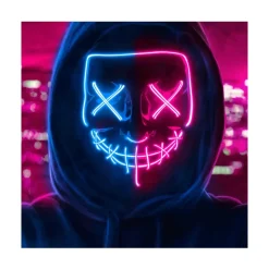 MASQUE DÉMON HALLOWEEN LED