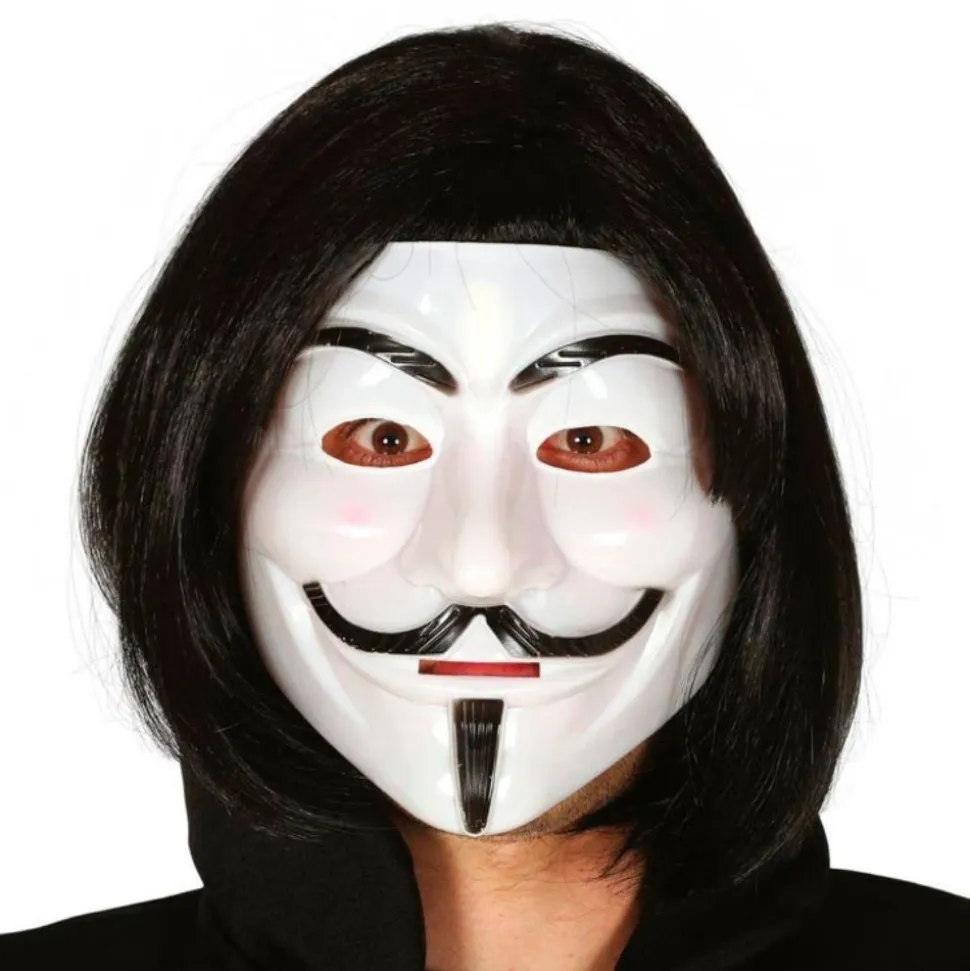 MASQUE FACIAL FAWKES PROTESTATION ANONYME ADULTE