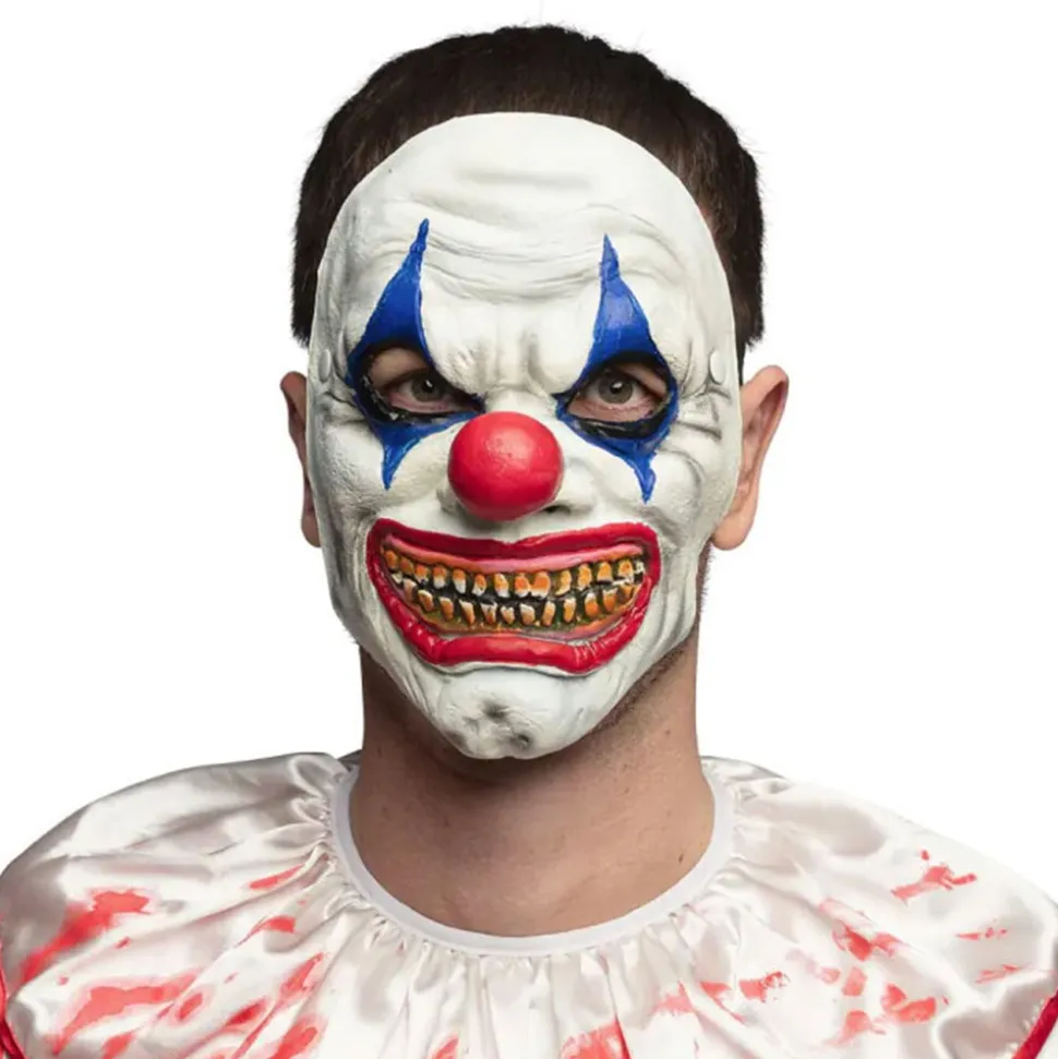 MASQUE FACIAL MOUSSE CLOWN ENRAGÉ ADULTE