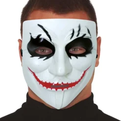 MASQUE FACIAL RIGIDE PSYCHOPATHE SOURIANT ADULTE